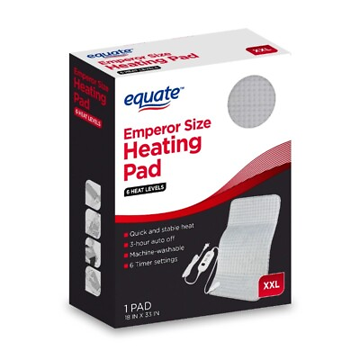 #ad XXL Electric Heating Pad 6 Heat Settings with Auto Shut off 18 x 33 in $26.89