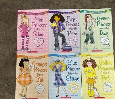 #ad Perfectly Princess 6 Books Alyssa Crowne quot;Yellow Princess Gets a Pet Blue Prin $83.37