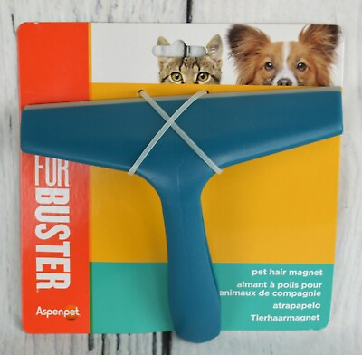 #ad Furbuster Pet Hair Magnet Grooming Tool 7quot; Fur Dog Cat Remover Shedding Blue $39.99