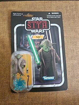 #ad Hasbro Kenner Star Wars Yoda 3.75 inch Action Figure VC20 $60.00