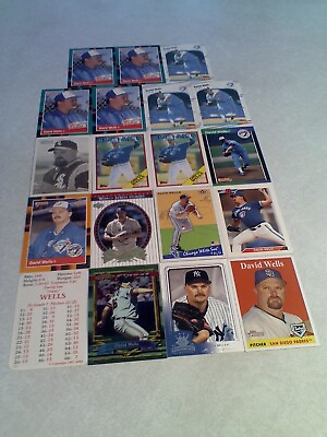 #ad David Wells: Lot of 180 cards.....125 DIFFERENT Baseball $42.74