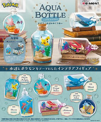 #ad Re Ment Pokemon Aqua Bottle Collection Full Set of 6 $75.95