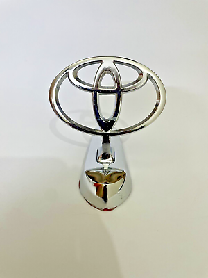 #ad Emblem Car Logo Ornament Front Hood For Toyota Silver Chrome Metal $24.99
