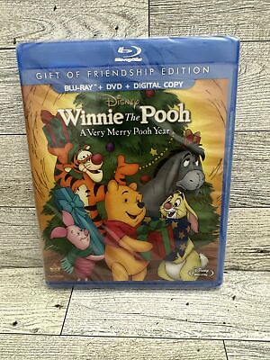 #ad Winnie the Pooh: A Very Merry Pooh Year Blu ray DVD Digital Code 2002 NEW $10.95