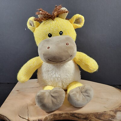 #ad Walmart Spark Create Yellow Giraffe Rattle Knit Plush Baby Toy Soft Stuffed 13quot; $6.76