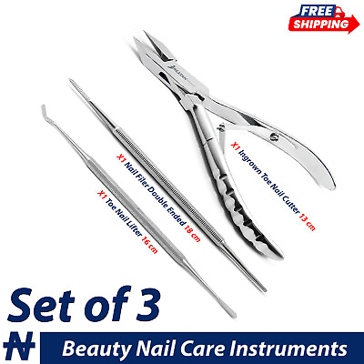 #ad Ingrown Toe Nail Cutter Nail File amp; Toe Nail Lifter Manicure Chiropody Tools New $7.49