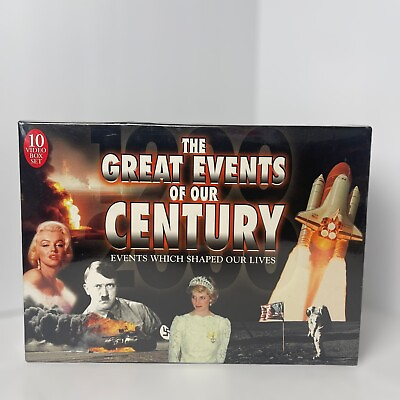 #ad 10 VHS Tape Set *New* of The Great Events of Our Century Look at Picture $7.95