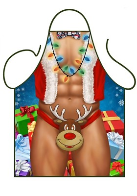 #ad HO HO HO SEXY SANTA MR CHRISTMAS JINGLE BELLS NOVELTY APRON GBP 9.95