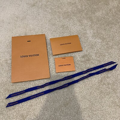 #ad Louis Vuitton LV Small Gift Bag Pouch Ribbons Card Holder Packaging 6quot; x 8.25quot; C $24.27