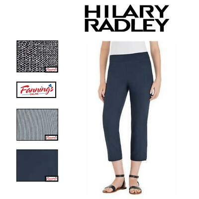 #ad Hilary Radley Ladies Pull On Capri Comfort Fit Stretch Pant F14 $13.78