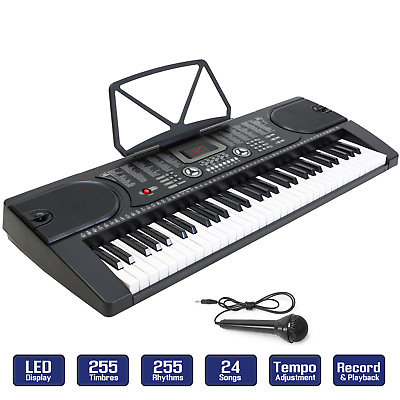 #ad Digital Piano Music Keyboard Portable Electronic Instrument with Mic 61 Key $69.99