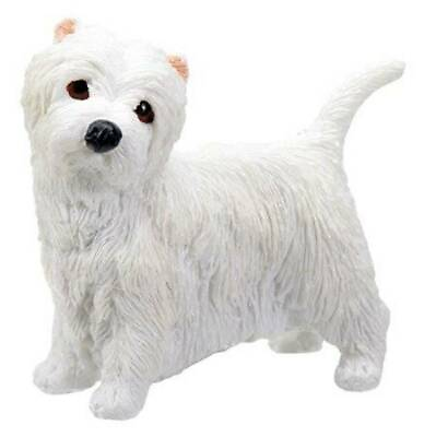#ad Westie Puppy Dog West Highland Terrier Figurine 3 inch Statue Resin Standing $15.99