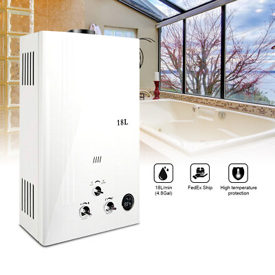 #ad 18L 5GPM Tankless LPG Liquid Propane Gas Hot Water Heater On Demand Water Boiler $139.99