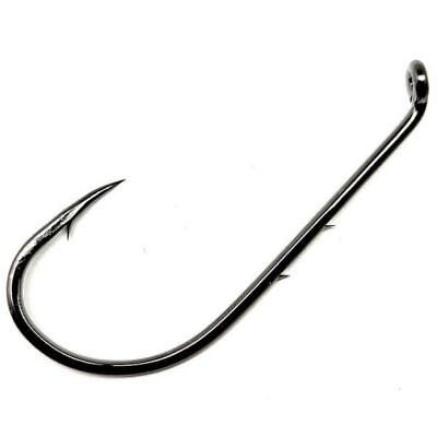 #ad Gamakatsu Baitholder Hook Needle Point Offset NS Black $10.99