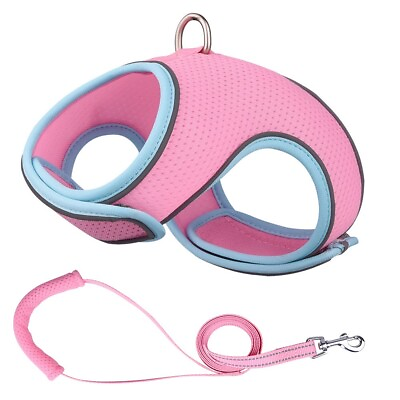 #ad Mesh Padded Soft Puppy Pet Dog Harness Breathable Comfortable Many Colors M $3.99
