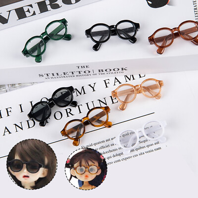 #ad 4.5cm Mini Cute Glasses for 1 6 1 8 1 12 Dolls Toy Doll Accessories G`WD C $1.61