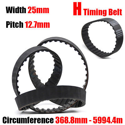#ad 25mm Width H Rubber Timing Belt Closed Loop 139.7 5994.4mm For Pulley CNC 3D $4.24