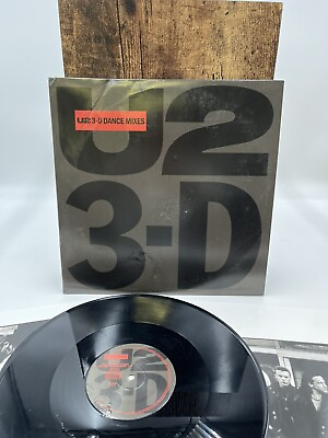 #ad U2 3D Dance Mixes Uk Dj 12quot; w Poster 1989 $27.97