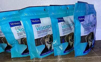 #ad #ad 5 Packs Virbac CET Veggiedent FR3SH Tartar Control Chews for Med Dogs Pack of 30 $85.00