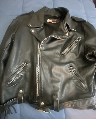 #ad womens leather motorcycle jacket $55.00