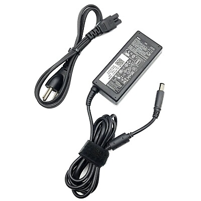 #ad NEW Genuine 65W AC Adapter Power Supply for Dell Latitude 3180 3189 3301 w Cord $28.69