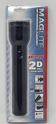 #ad MAGLITE Krypton 2 Cell D Flashlight S2D016 Made in USA NOS $20.00