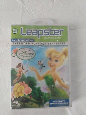 #ad Leap Frog Leapster amp; Leapster 2 Disney Fairies Tinkerbell Learning Game *New $5.98