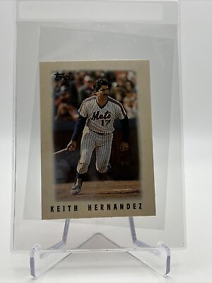 #ad 1986 Topps MINI Keith Hernandez Baseball Card #53 Mint FREE SHIPPING $1.25