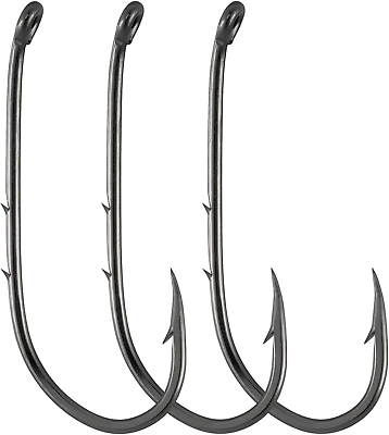 #ad 100 Pack Baitholder Fishing Hooks Walleye Rig Live Bait Hook High Carbon Steel B $13.11