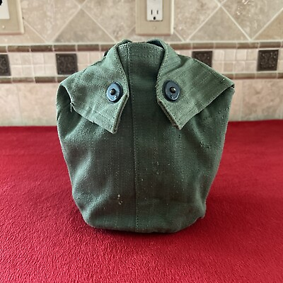 #ad Original WW2 WWII M44 British Made MILITARY CANTEEN Cup Cover OD Green P44 $32.00