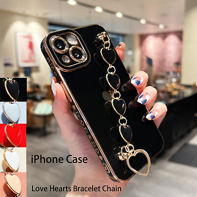 #ad For iPhone 14 15 Pro Max 13 12 Cute Strap Shockproof Women Slim Phone Case Cover $9.89