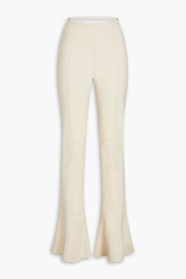 #ad JACQUEMUS Tangelo Stretch Wool Flared Ivory Pants Size 38 FR US 6 10 UK NWT $275.00