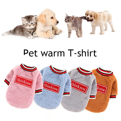 Dog Vest Pet Dog Clothing Puppy Cat Fleece Shirt Sweater Soft Comfortable $5.20