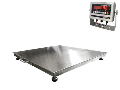 #ad NEW Stainless steel Floor scale w indicator 2#x27;x2#x27; 24quot;x24quot; 5000 lbs. x 1 lb $1099.00