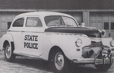 #ad NY State Troopers Postcard 1940 Chevrolet Troop Car $14.99
