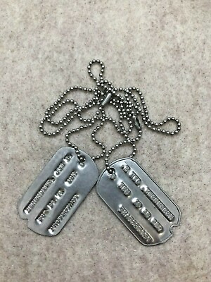#ad RARE KOREAN WAR SOLDIER DOG TAGS TAGS ID TO SOLDIER HERENDEEN PROTESTANT $45.00