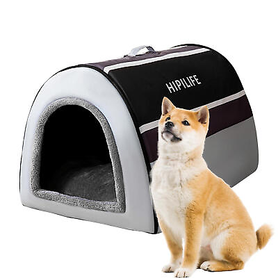 #ad Warm Winter Indoor Large Dog House Removable And Washable Soft Warm Cave Bed US $85.16