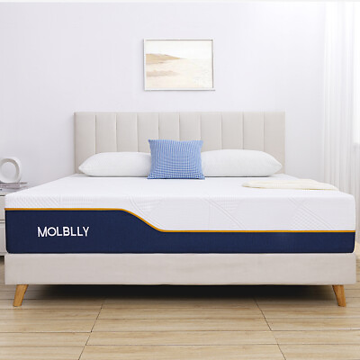 #ad 10quot; 12quot; 14quot; Full Queen King Breathable Memory Foam Mattress Bed In A Box $195.96