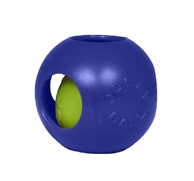 #ad Jolly Pets Teaser Ball Dog Toy Large 8 Inches Blue Model Number 1508 BL $29.31