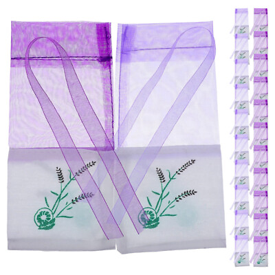 #ad Lavender Sachet Bag 20pcs Scented Wardrobe Drawer Sachets Pouch Dry Fragrance $7.99