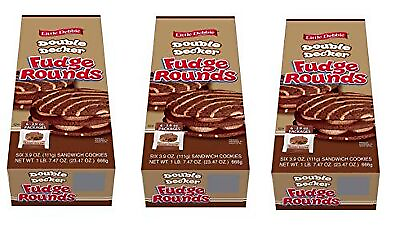 #ad Little Debbie Large Sized Double Decker Rounds Individually Wrapped Fudge Pac $32.73