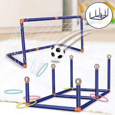 #ad Folding Mini Soccer Ball Set Family Toy Interactive 2 in 1 Indoor Outdoor $23.33