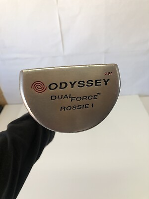 #ad Odyssey Dual Force Rossie 1 Mid Mallet Golf Putter RH 35in Fluted Sheet Shaft $29.99