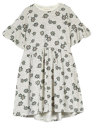 #ad Tucker Tate Kids#x27; Floral Flutter Sleeve Dress 100% Organic Cotton Girl Size 7 $18.00