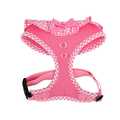 Puppia Dog Mesh Harness Vivien Pink Adjustable XS S M L For Small Medium Dogs $21.98