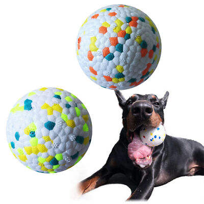#ad Dog Ball Rubber Dog Ball Indestructible Dog Ball Hard Chew Rubber Toy $6.75