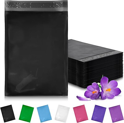 #ad 500 Black Flat Poly Mailers 14.5x19 Plastic Shipping Bags 2.0 mil Self Sealing $140.26