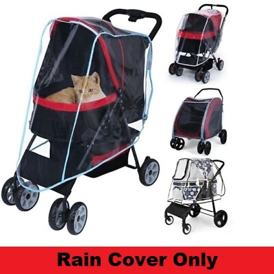 #ad #ad Cat Dog Pet Carrier Stroller Travel Cart Rainproof Dustproof Jogger Supply Cover $36.99