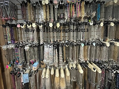 #ad WHOLESALE JEWELRY 50 piece LOT NECKLACE BRACELET EARRINGS amp; more All New $39.99