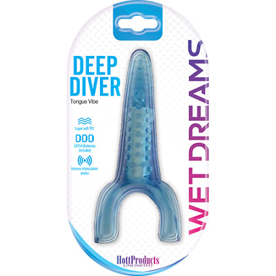#ad Tongue Star Deep Diver Vibrating Tongue With Motor Blue $27.85